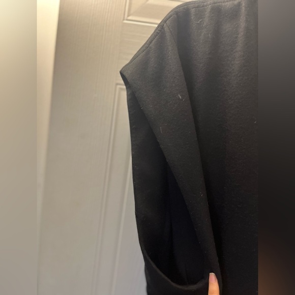 HELMUT LANG Sonar Wool Dropped Shoulder Vest in Black - Picture 14 of 16